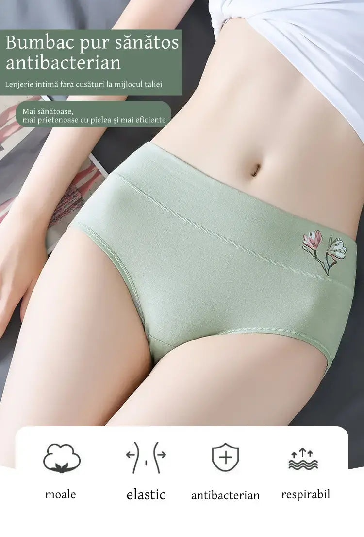 🔥(8 sztuk)【40-85 kg】💟Bezszwowe antybakteryjne majtki damskie z bawełny