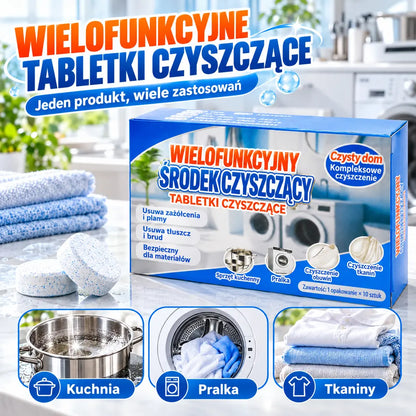 🔥【30 sztuk】✨【Szybkie czyszczenie】🔥Wielofunkcyjne musujące tabletki czyszczące do użytku domowego